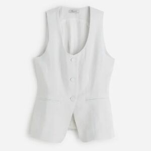 Madewell Scoopneck Cutaway Vest Salt